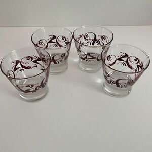 Rare Bar Glasses Copa De Oro Coctail Excellent Condition Set of 4